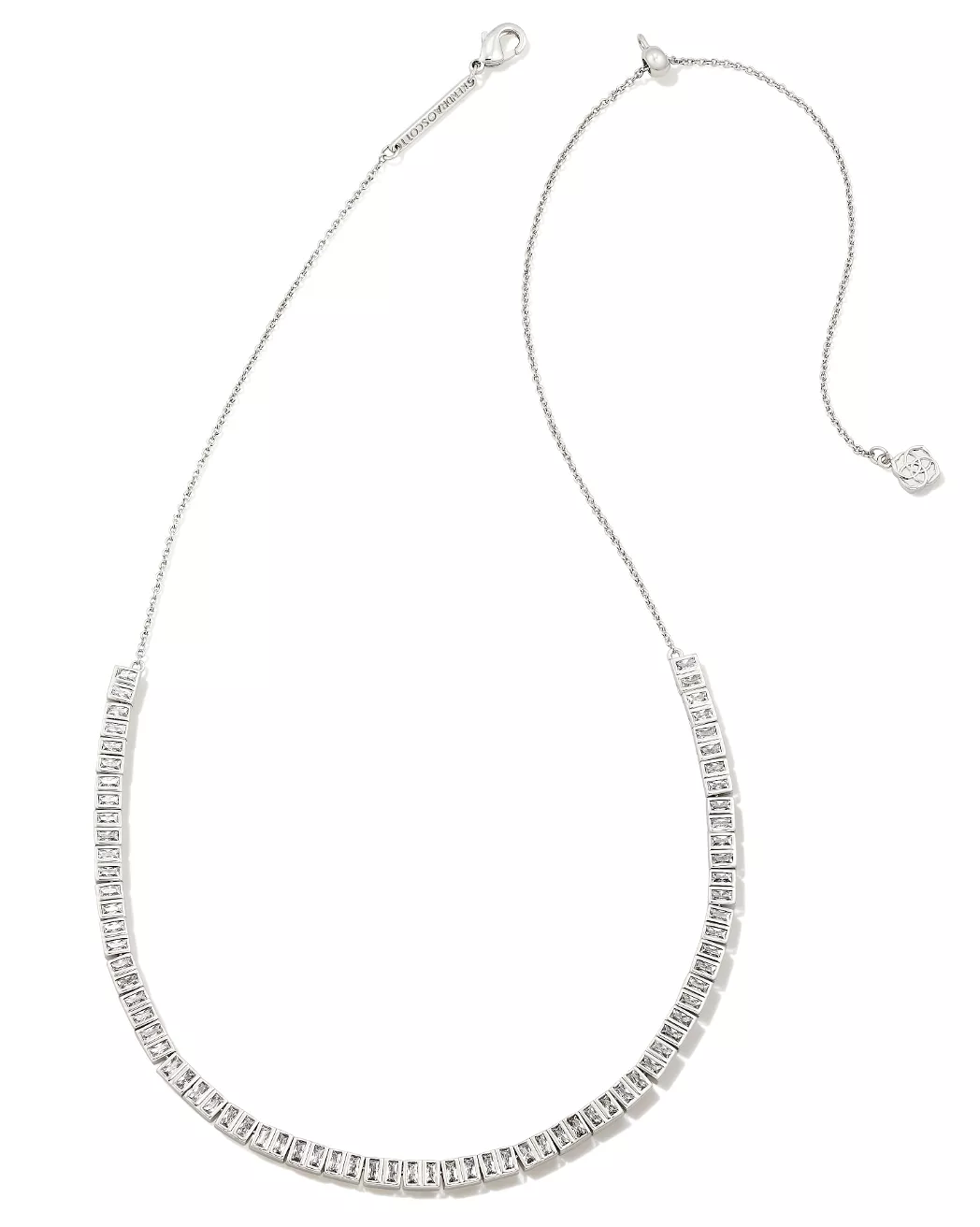 Gracie Silver Tennis Necklace