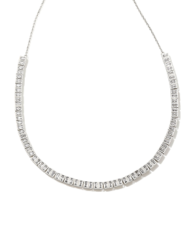 Gracie Silver Tennis Necklace