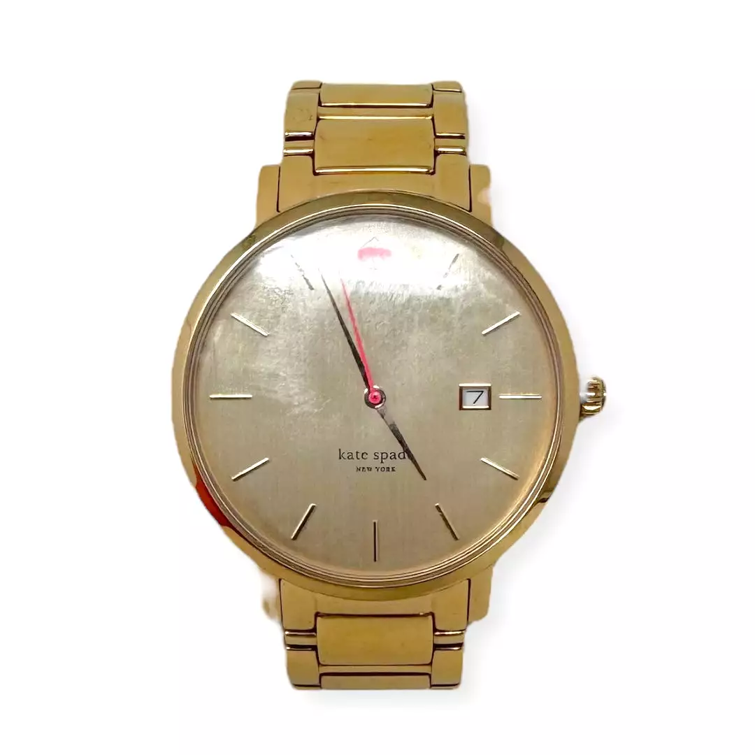 Gramercy Grand Bracelet Watch - Rose Gold Plate Designer By Kate Spade