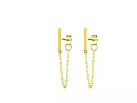 Harmony Tassel Gold Earrings