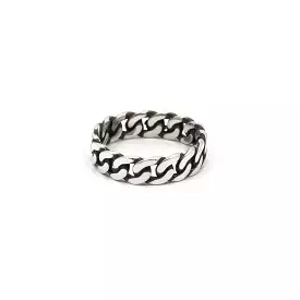 Havana - Cuban Chain Ring in Sterling Silver