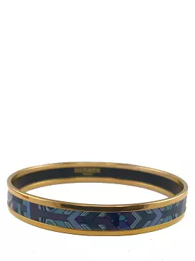 Hermes Narrow Printed Enamel Narrow Bracelet 65