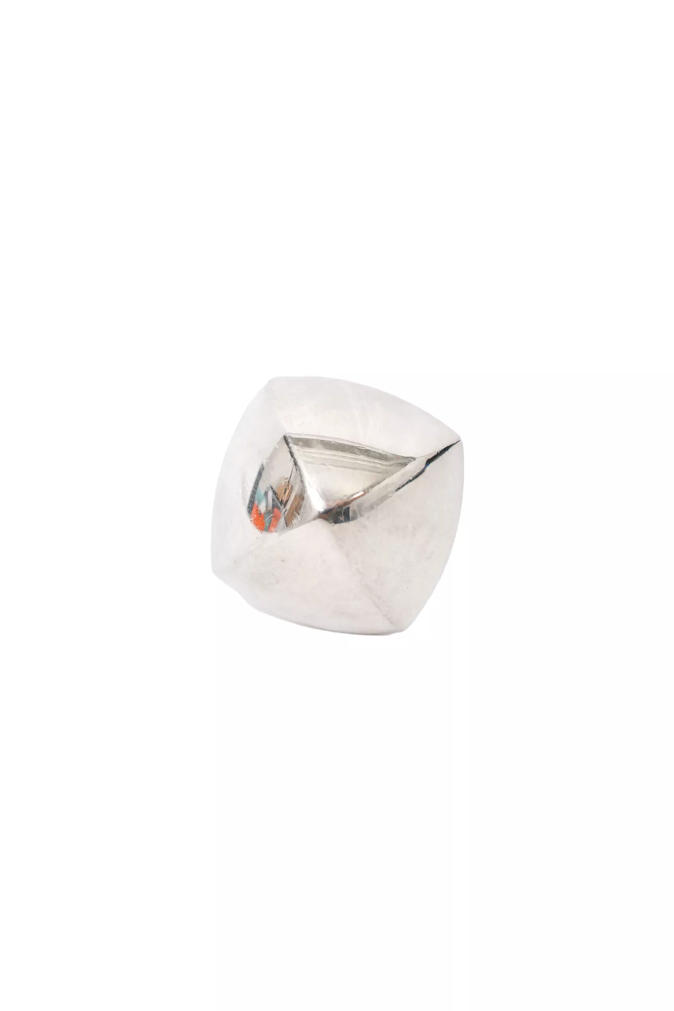 Hermes Silver Dome Ring Size 51