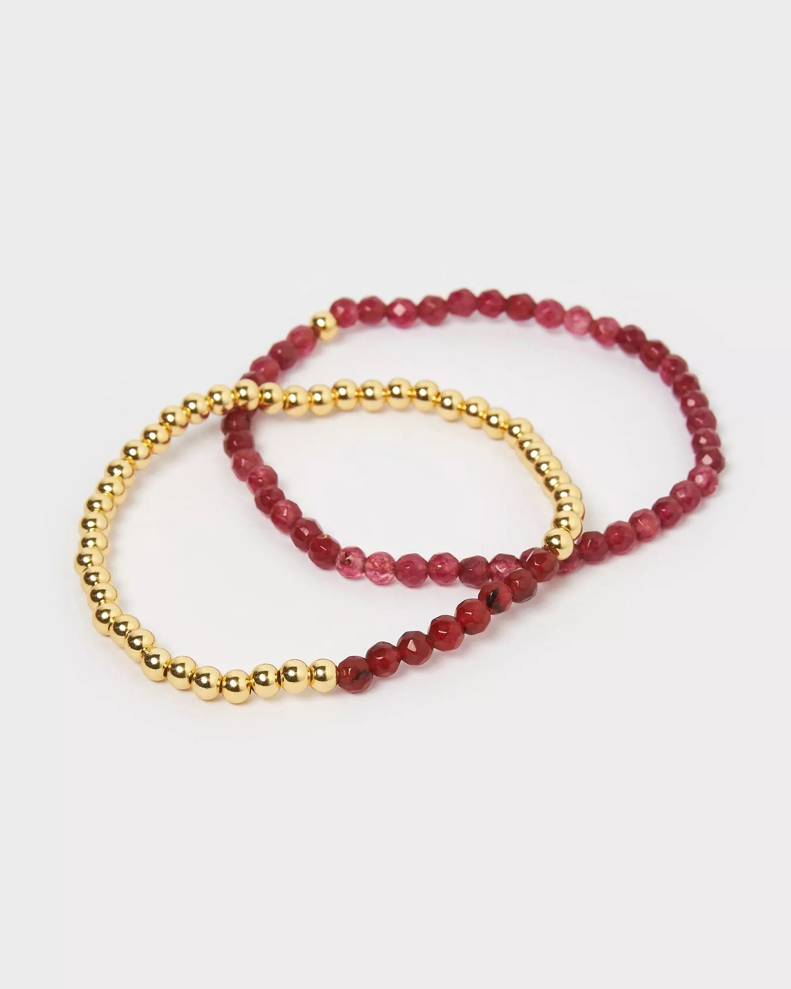 Izoa January Birthstone Bracelet Set