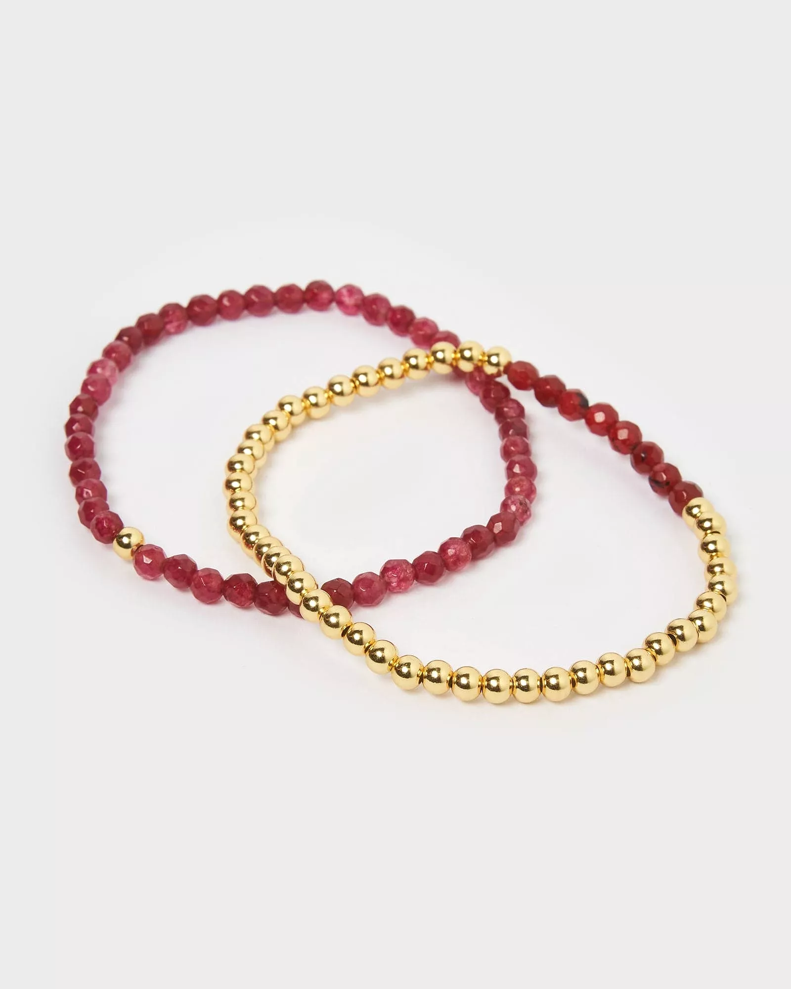 Izoa January Birthstone Bracelet Set