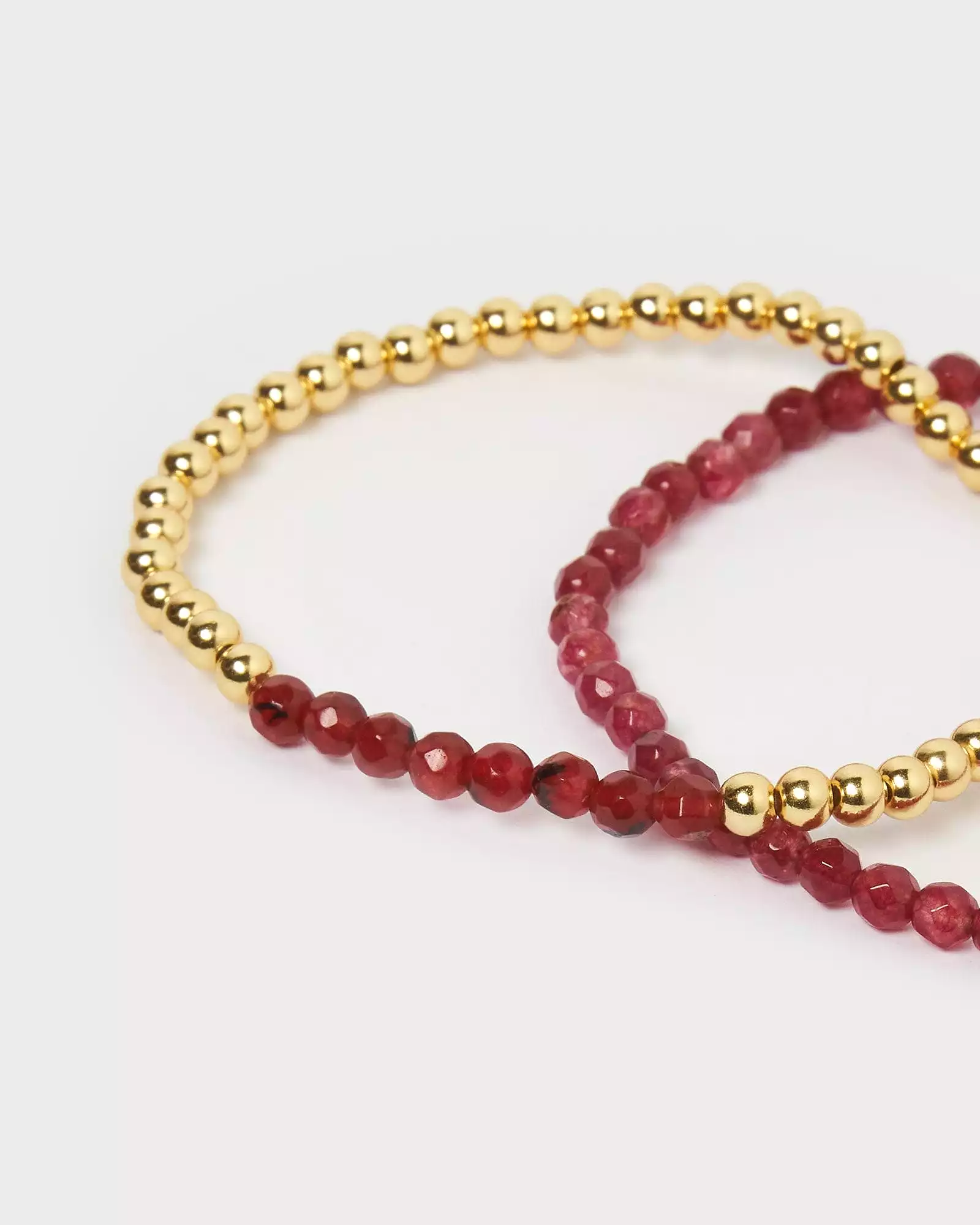 Izoa January Birthstone Bracelet Set