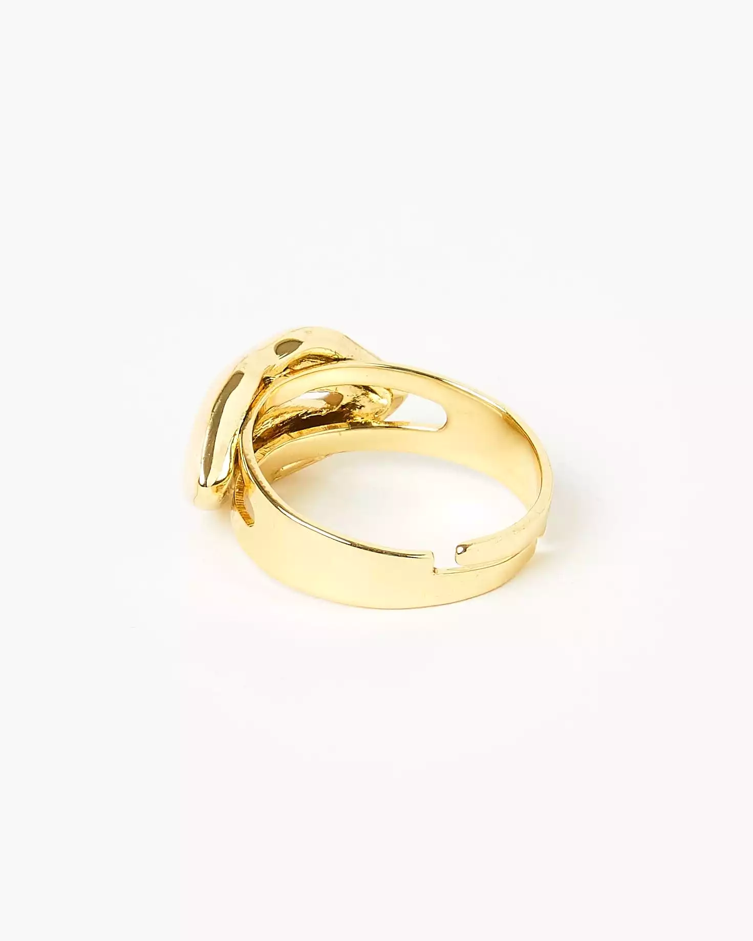 Izoa Lips Ring Gold Nude