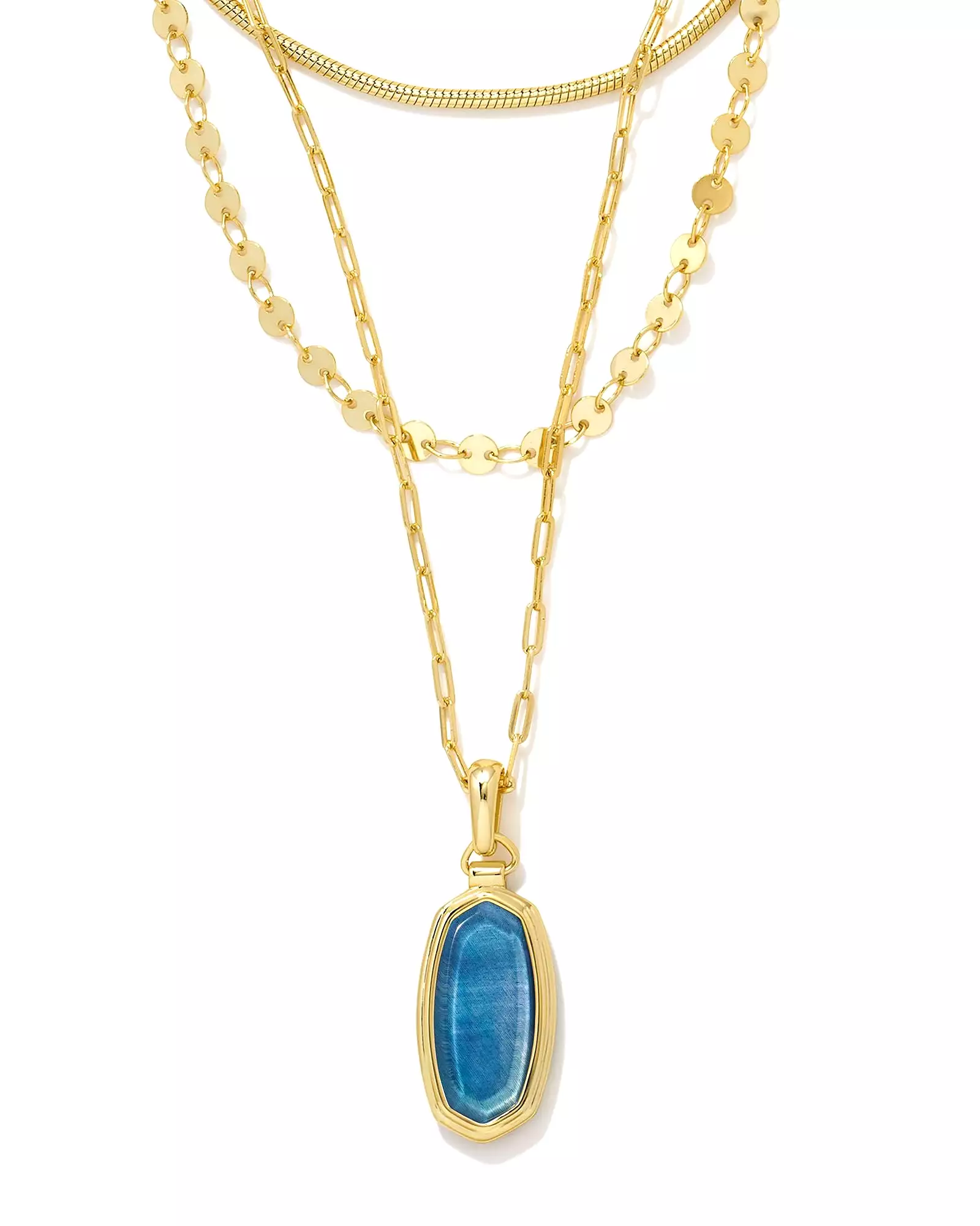 Kendra Scott Framed Dani Triple Strand Necklace