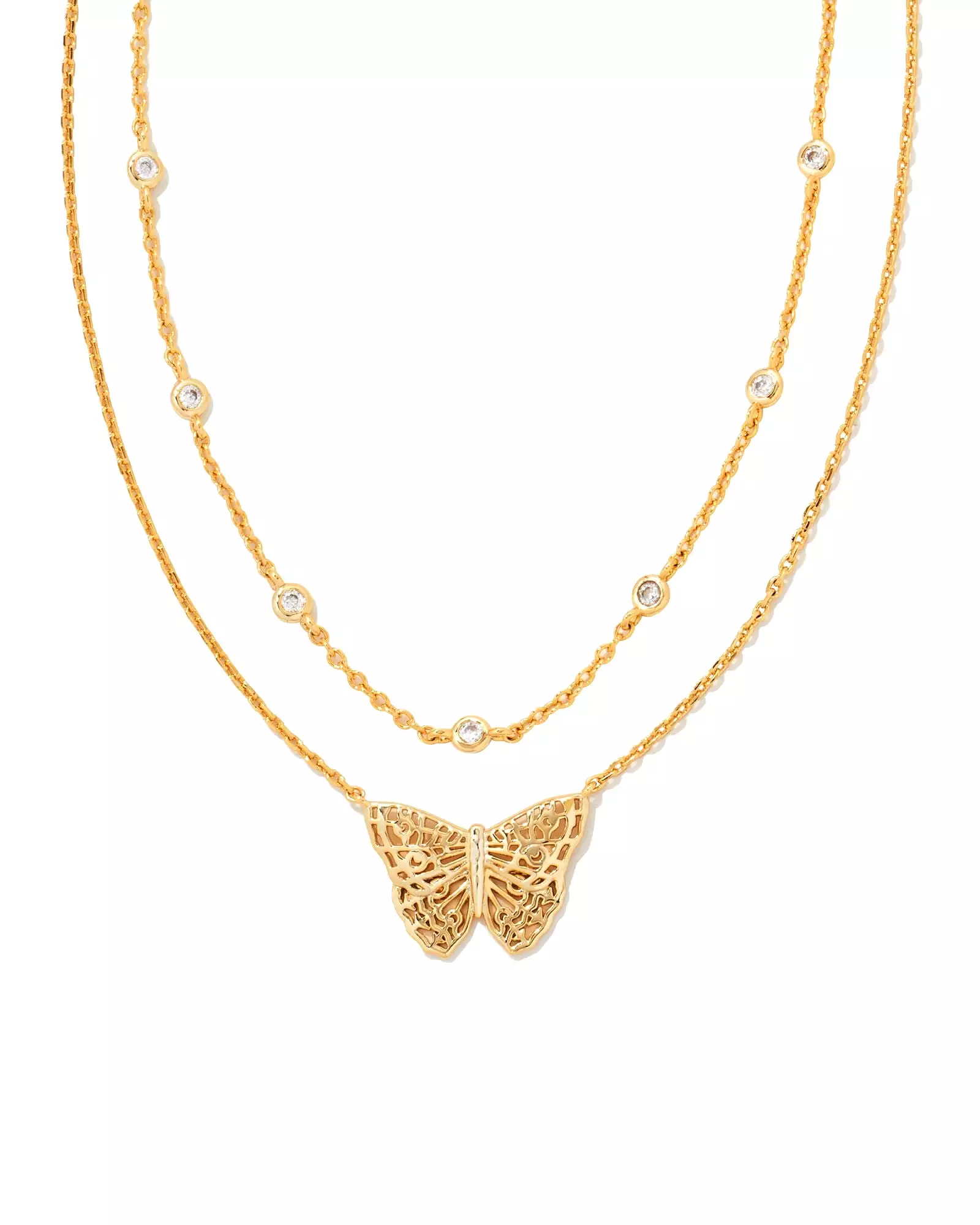 Kendra Scott Hadley Multi Strand Butterfly Necklace