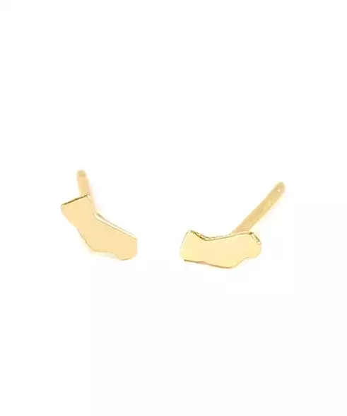 Kris Nations California Stud Earrings - Gold