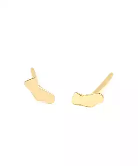 Kris Nations California Stud Earrings - Gold