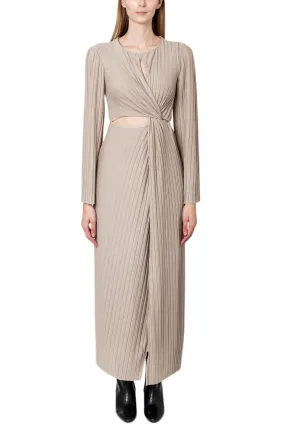 Kyla cut-out pleated dress