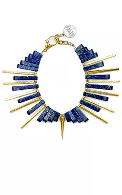 Lapis and Gold Bracelet