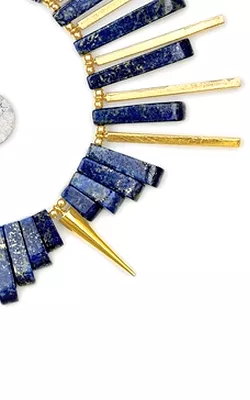 Lapis and Gold Bracelet