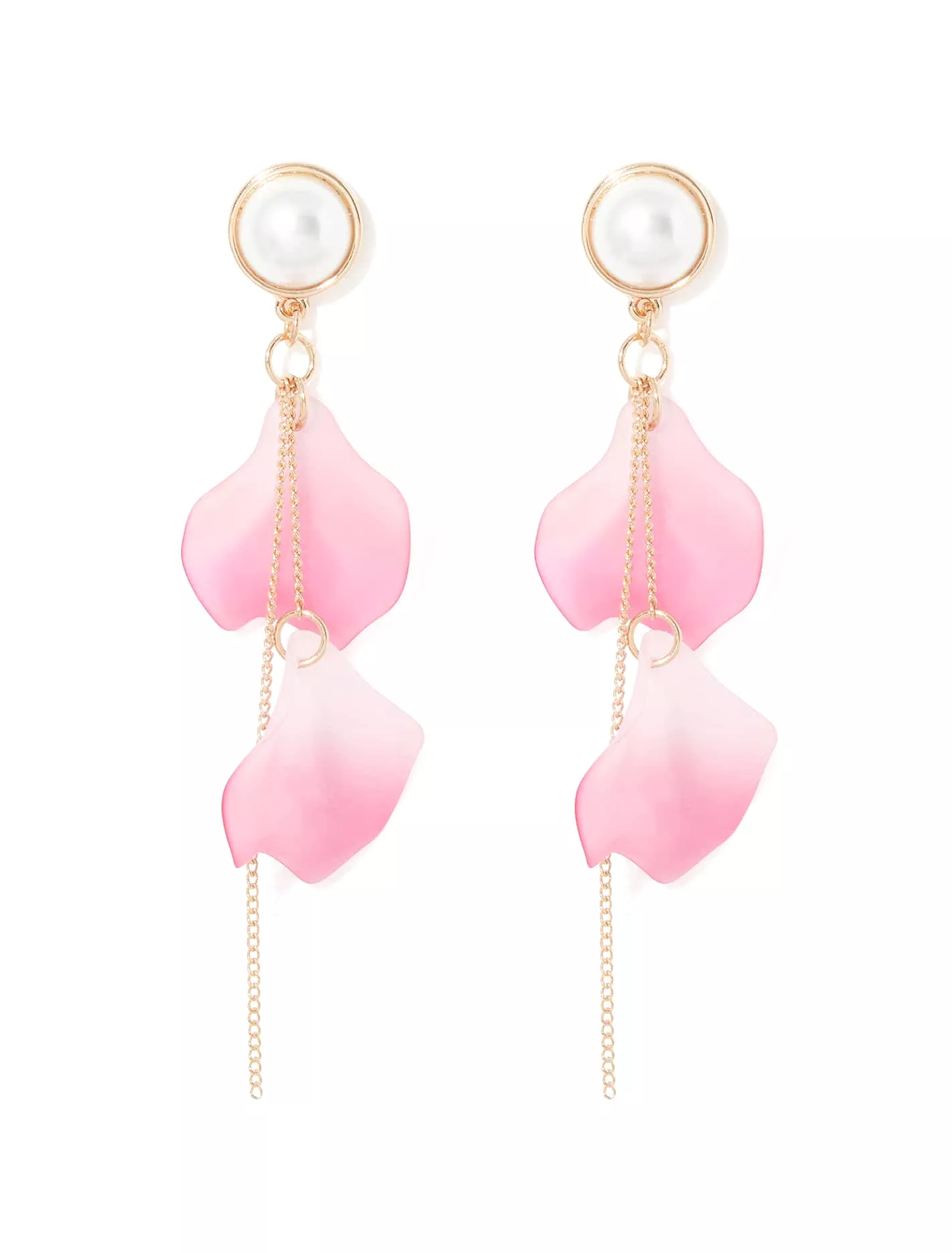 Lisa Petal Flower Drop Earrings