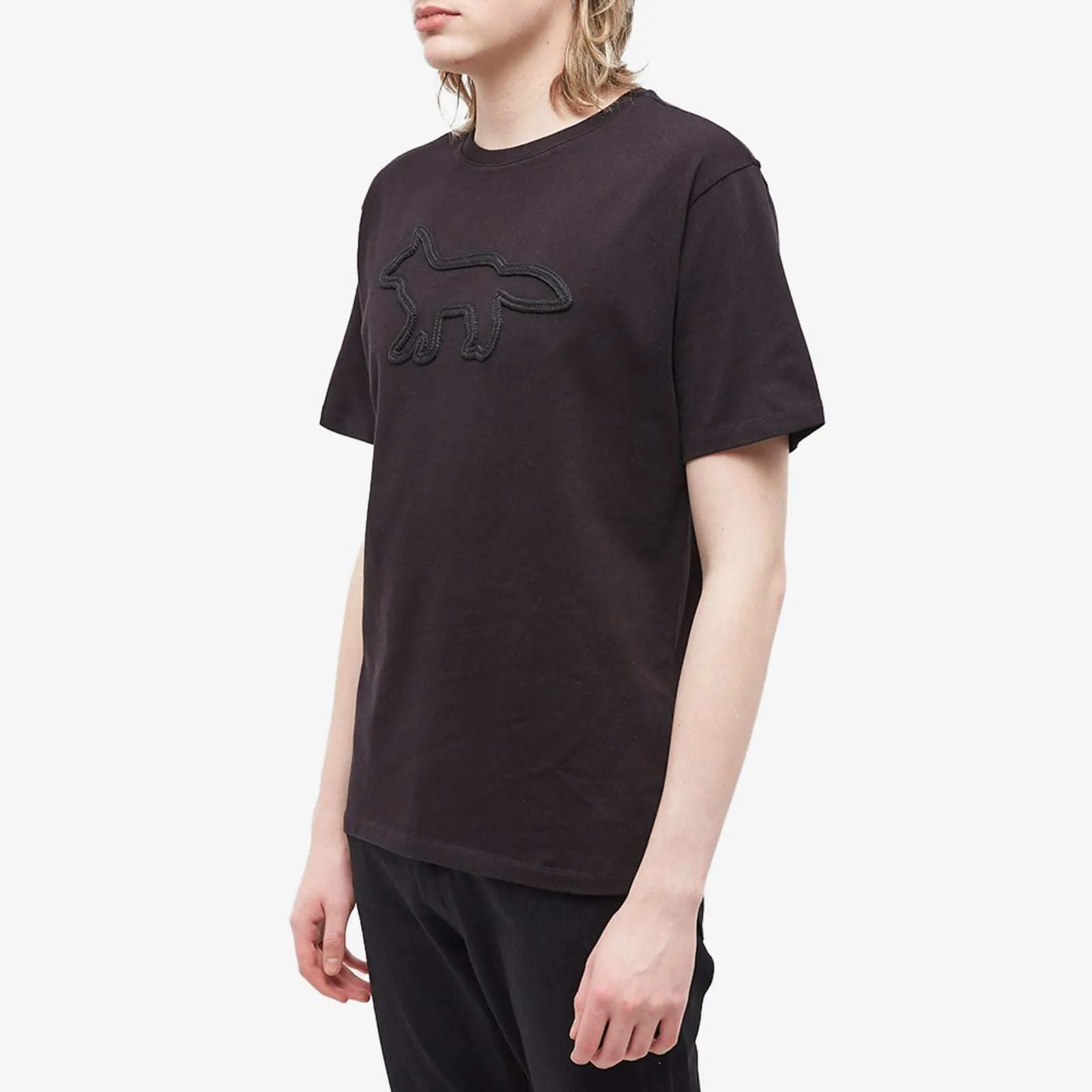 MAISON KITSUNE  |Short Sleeves Logo Designers T-Shirts