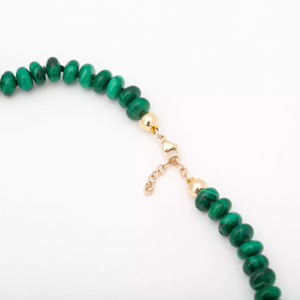 Malachite Roundel Strand Necklace