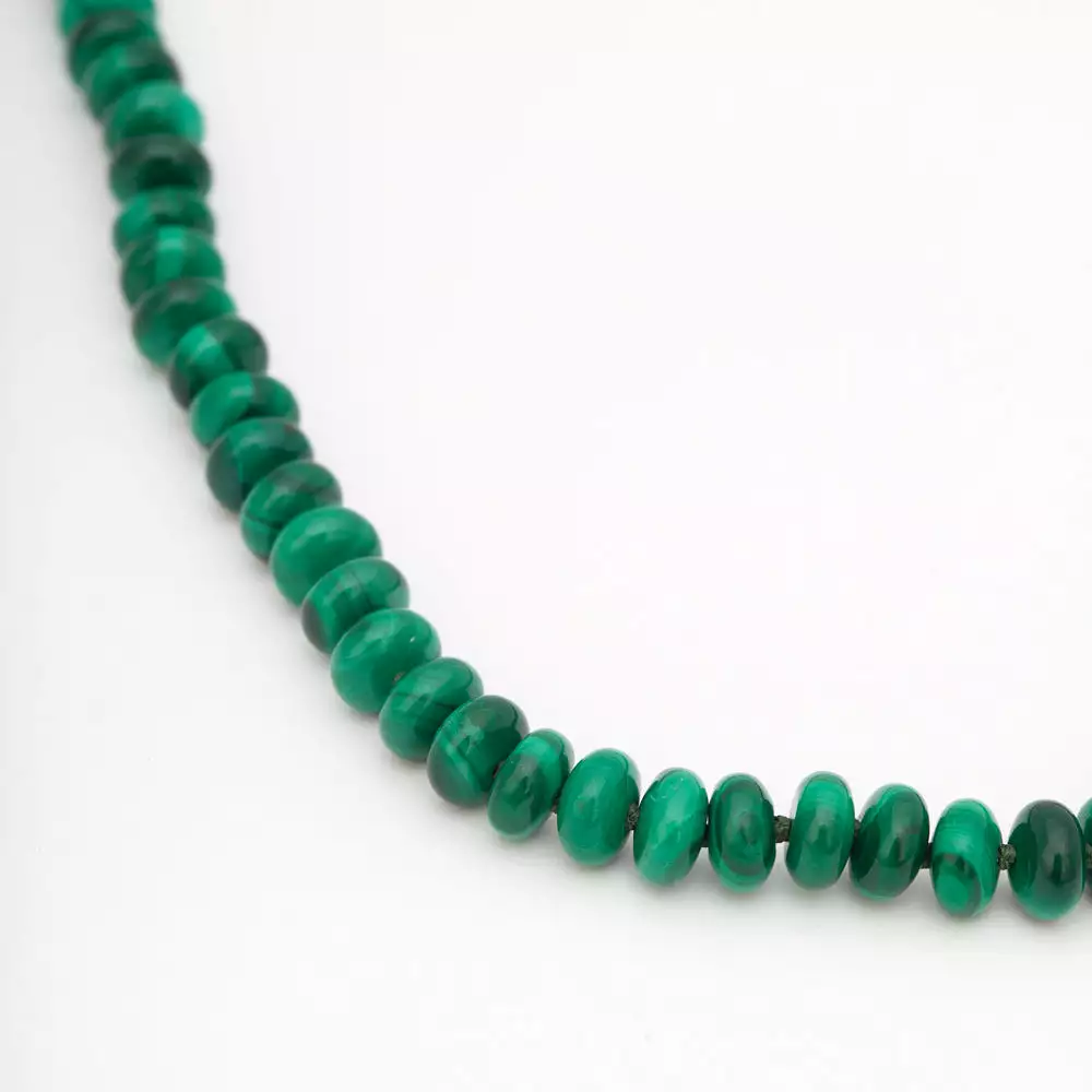 Malachite Roundel Strand Necklace