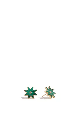 Malachite Starburst Studs