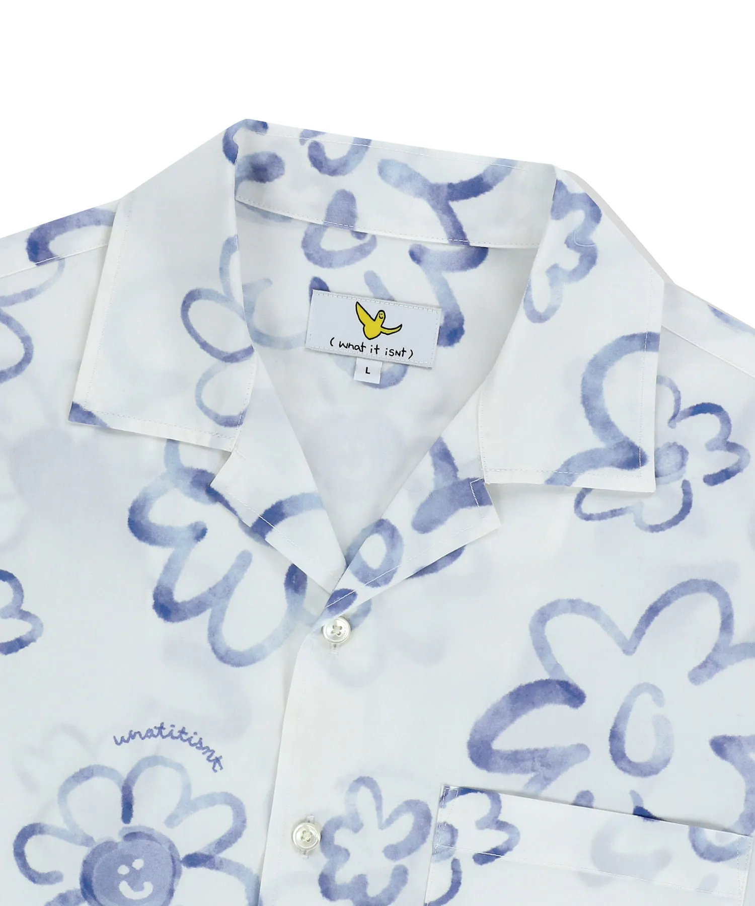 Mark Gonzales  |[WHAT IT ISNT]★FLOWER PATTERNED SHORT SLEEVE SHIRTS