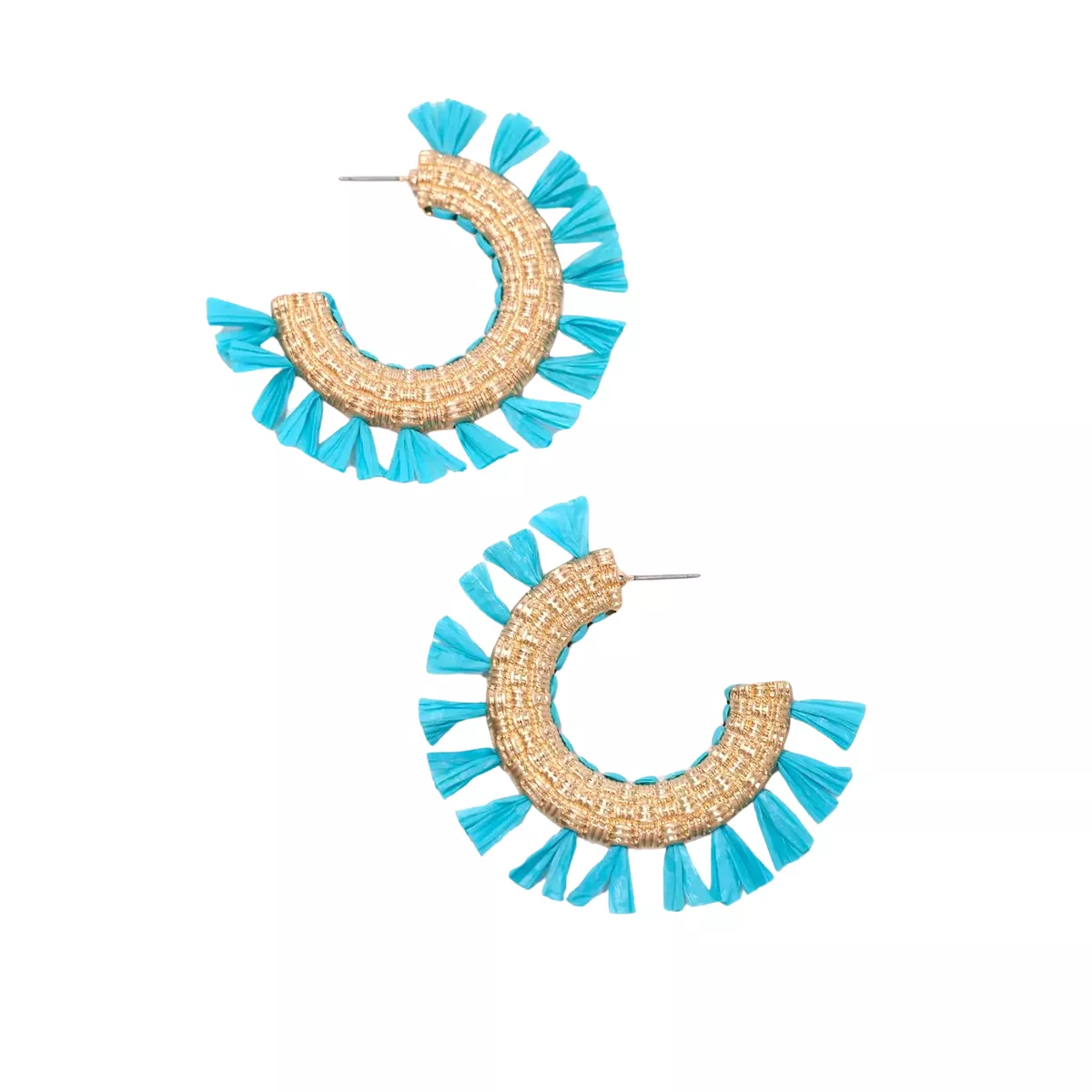 Martine Tassel Hoop Earring - (three colors)