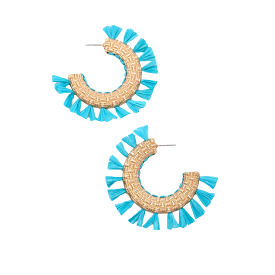 Martine Tassel Hoop Earring - (three colors)