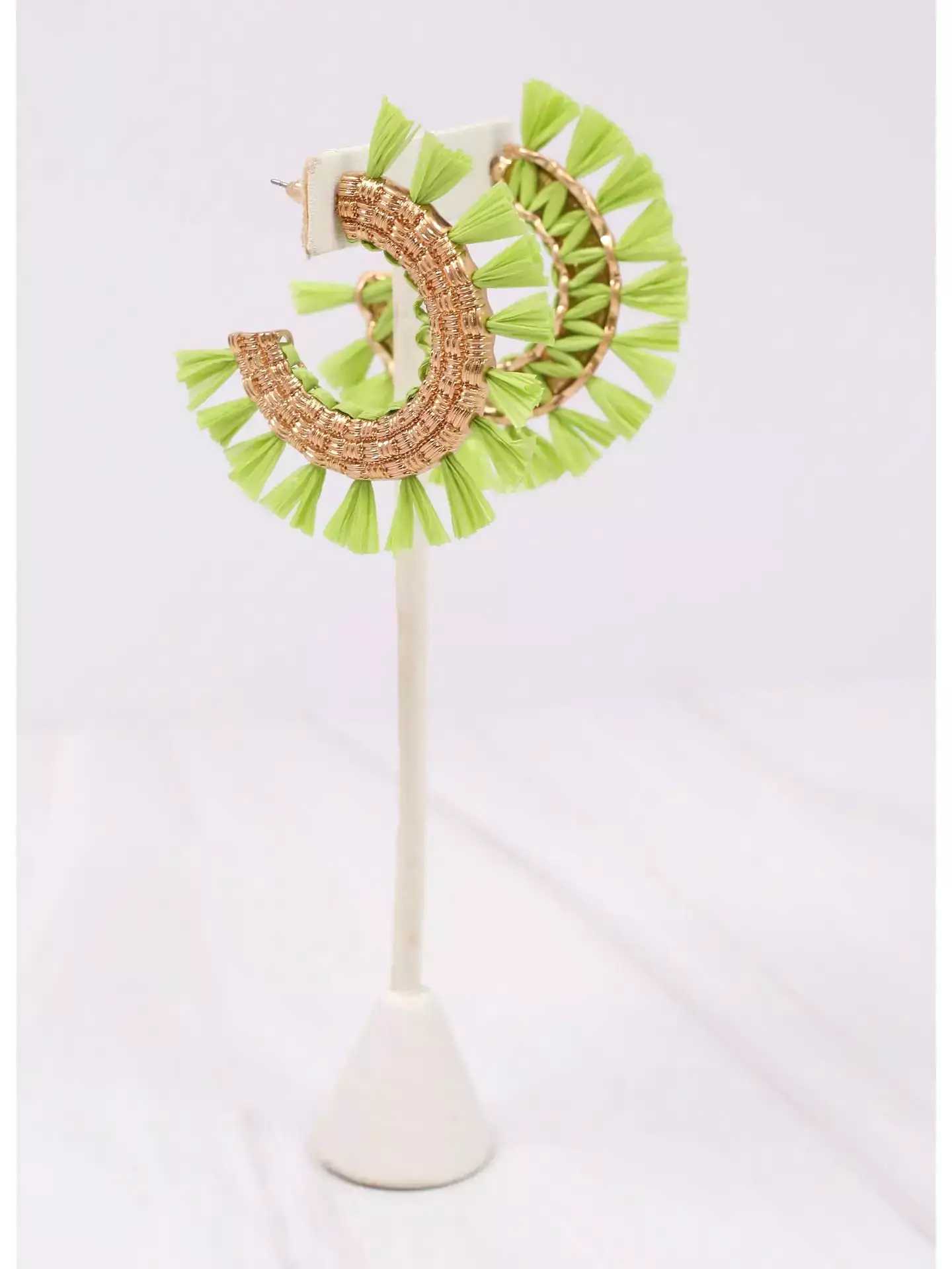 Martine Tassel Hoop Earring - (three colors)