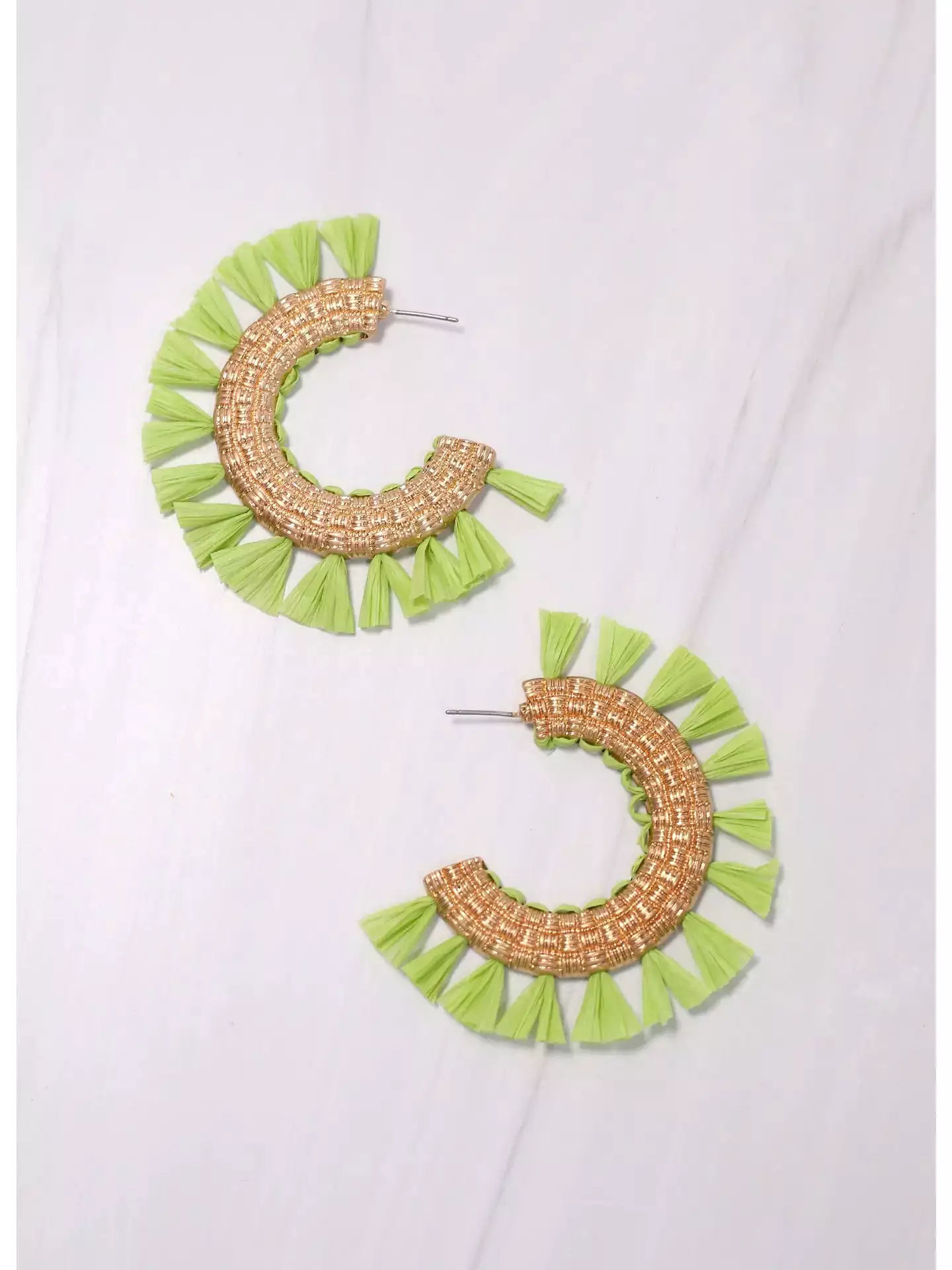 Martine Tassel Hoop Earring - (three colors)