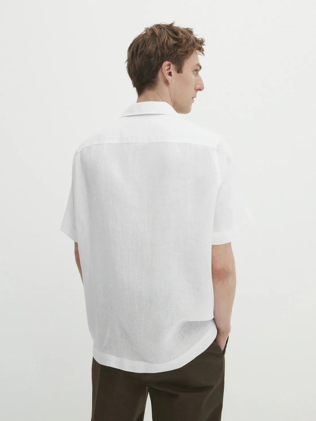 Massimo Dutti  |Linen Short Sleeves Shirts