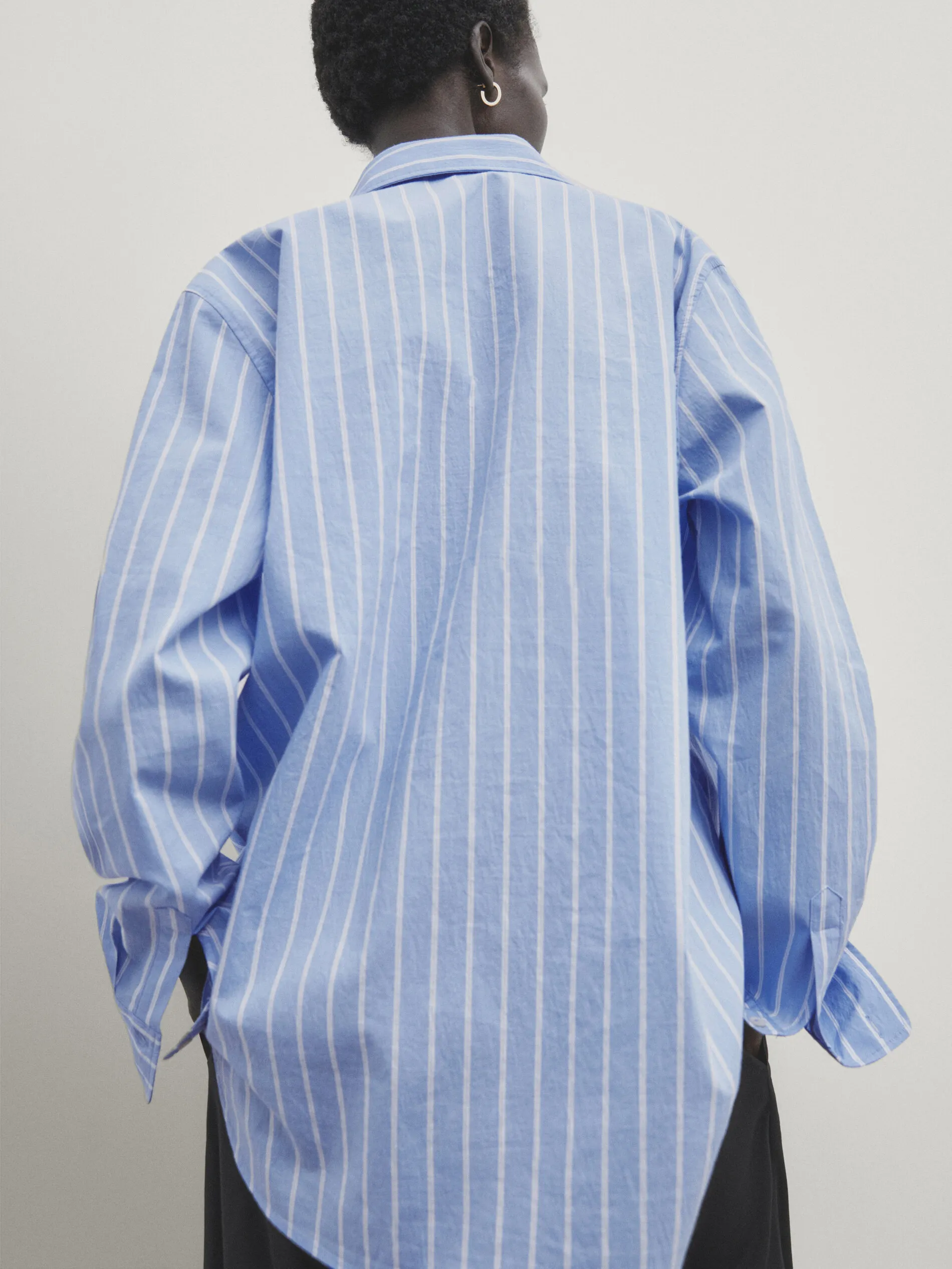 Massimo Dutti  |Stripes Casual Style Shirts & Blouses