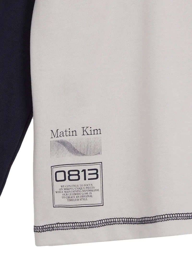 Matin Kim  |Unisex Street Style Logo T-Shirts