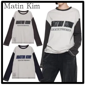 Matin Kim  |Unisex Street Style Logo T-Shirts