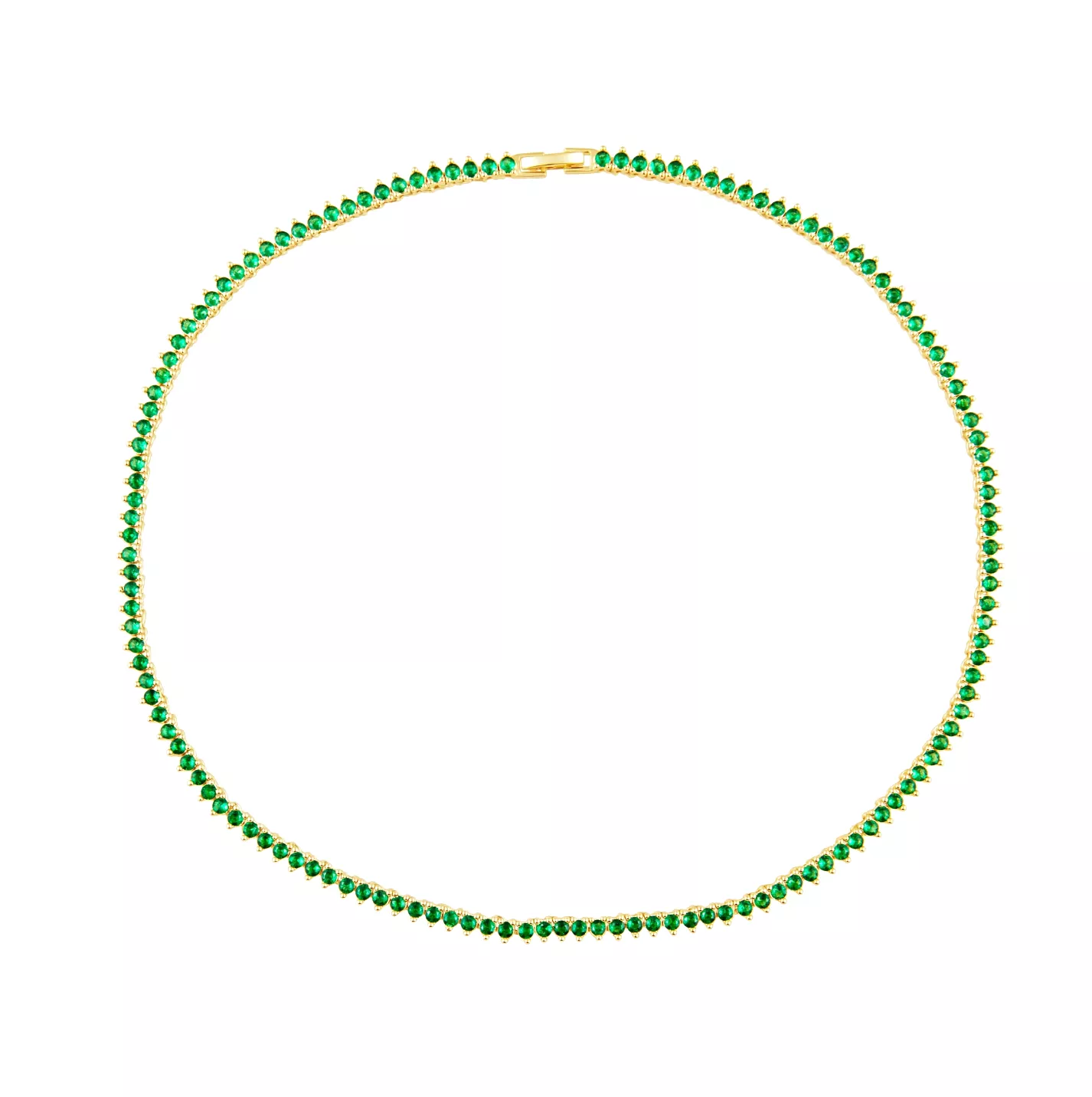 Melinda Tennis Necklace | Emerald