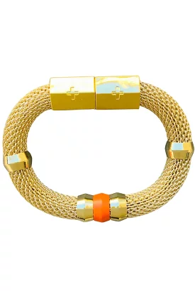 Mesh Candy Bracelet Orange