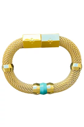 Mesh Candy Bracelet Turquoise