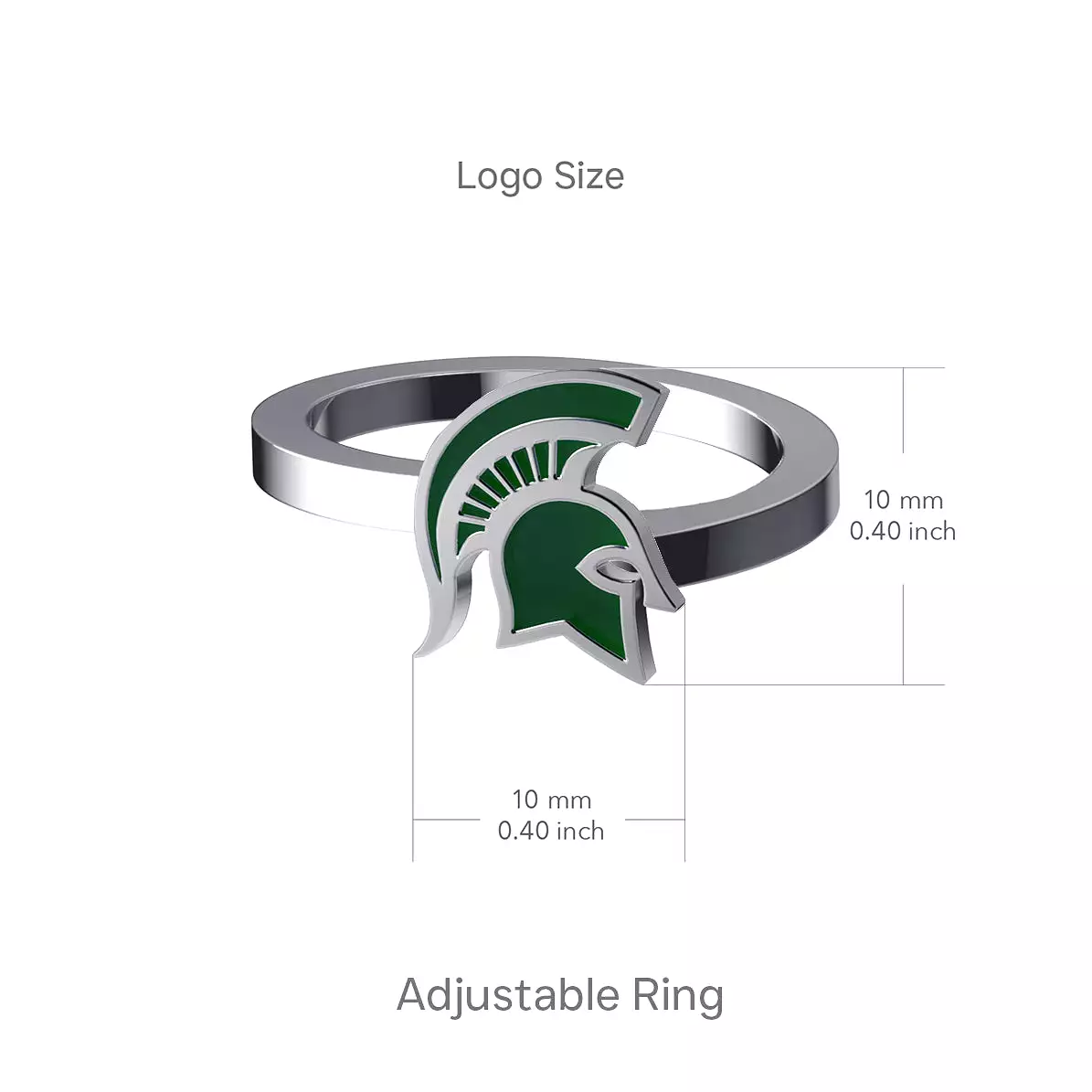 Michigan State University Bypass Ring - Enamel