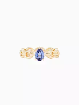 Mini Catena Blue Sapphire Ring