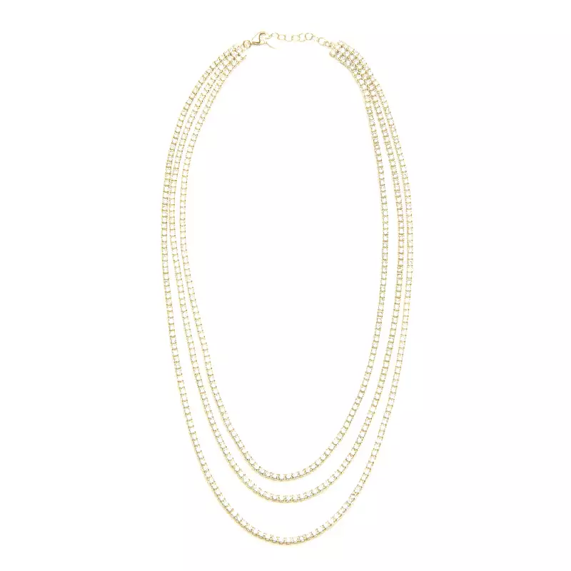 Nickho Rey Tiered Tennis Necklace