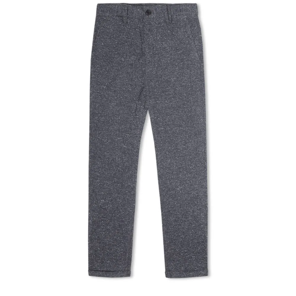 Norse Projects Aros Cropped Noise Melange ChinoCharcoal Melange