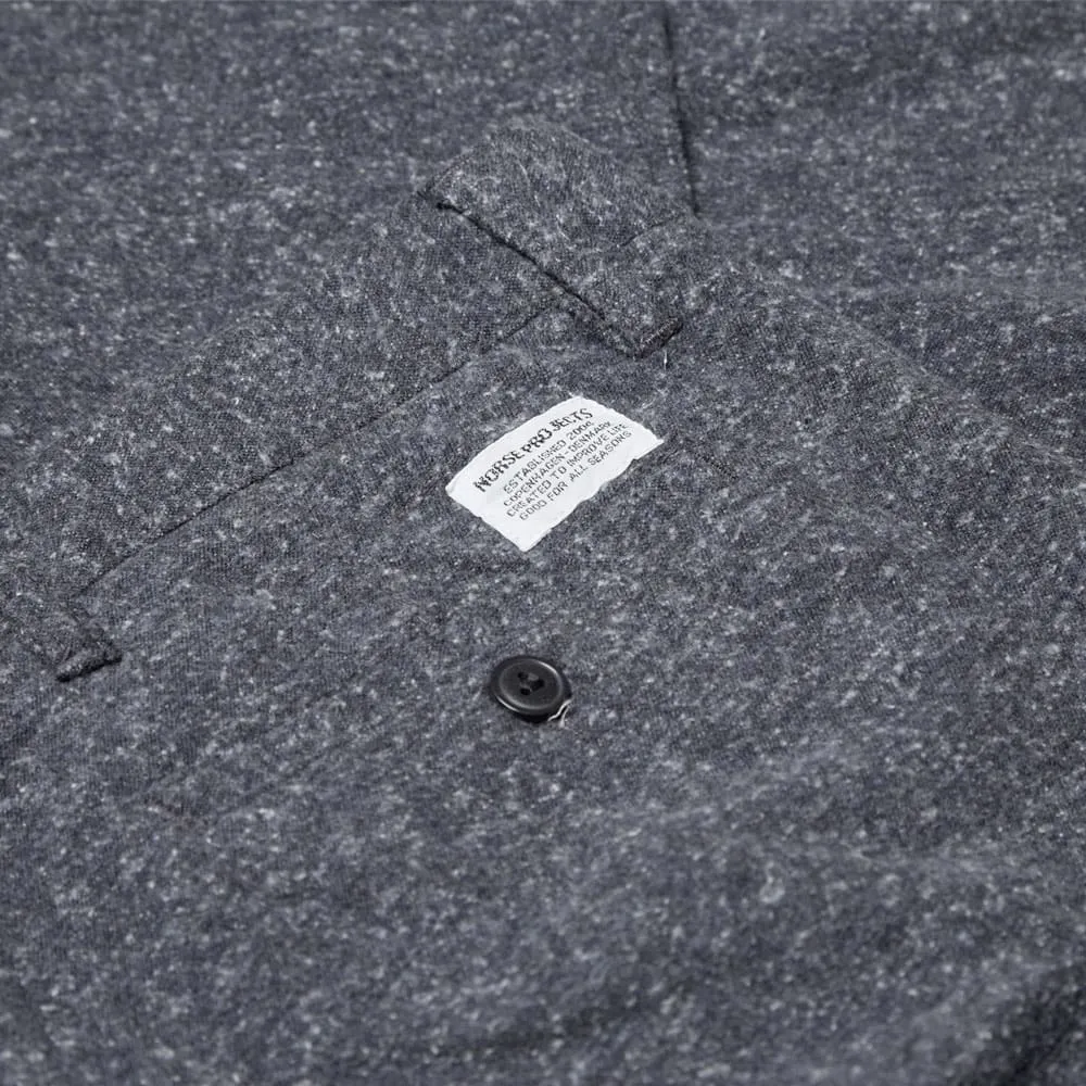 Norse Projects Aros Cropped Noise Melange ChinoCharcoal Melange