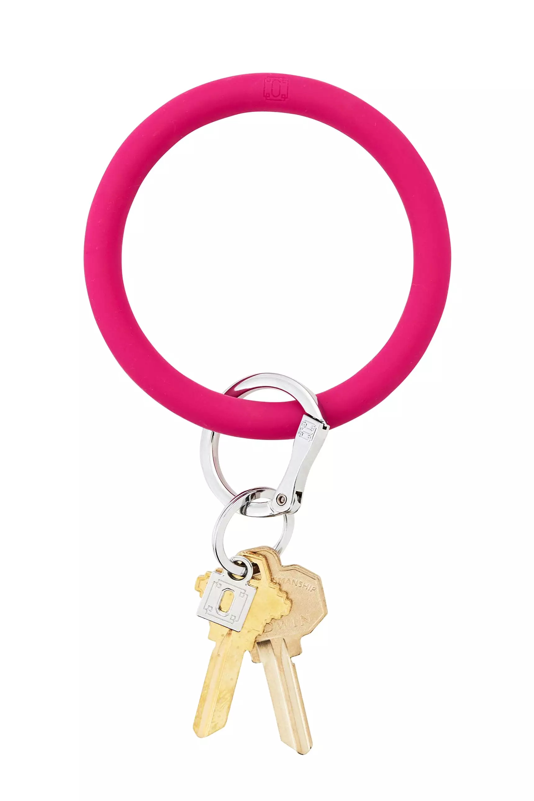 O-Venture Silicone Key Ring in I Scream Pink