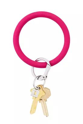 O-Venture Silicone Key Ring in I Scream Pink