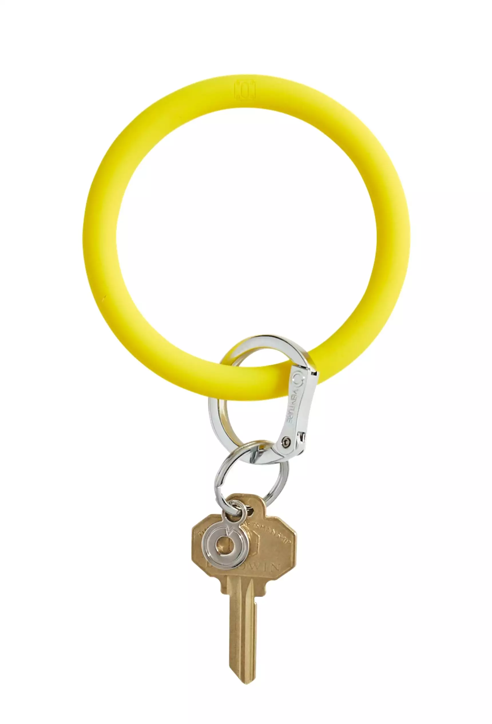 O-Venture Silicone Key Ring in Yes Yellow