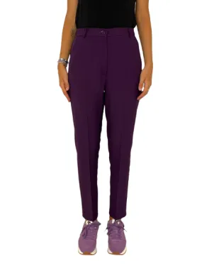 PANTALONE DONNA CROPPED VIOLA