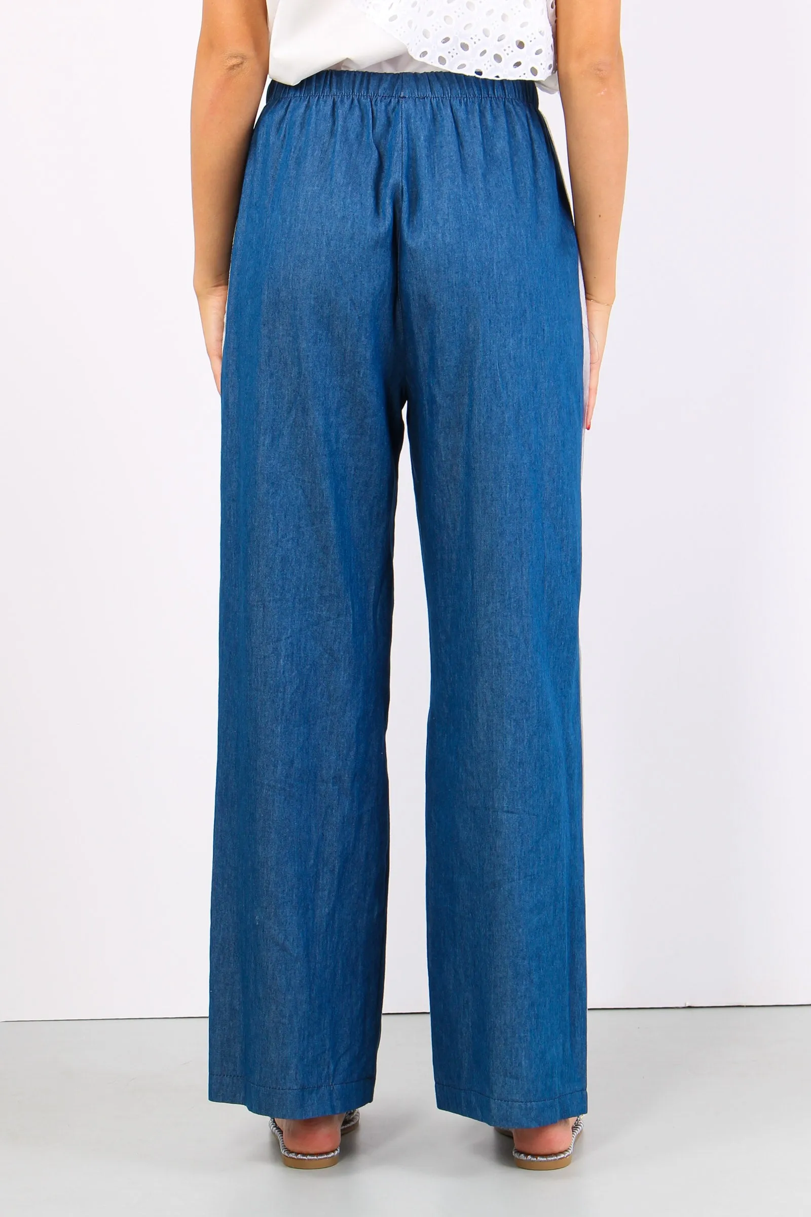 Pantalone Palazzo Chambry Denim