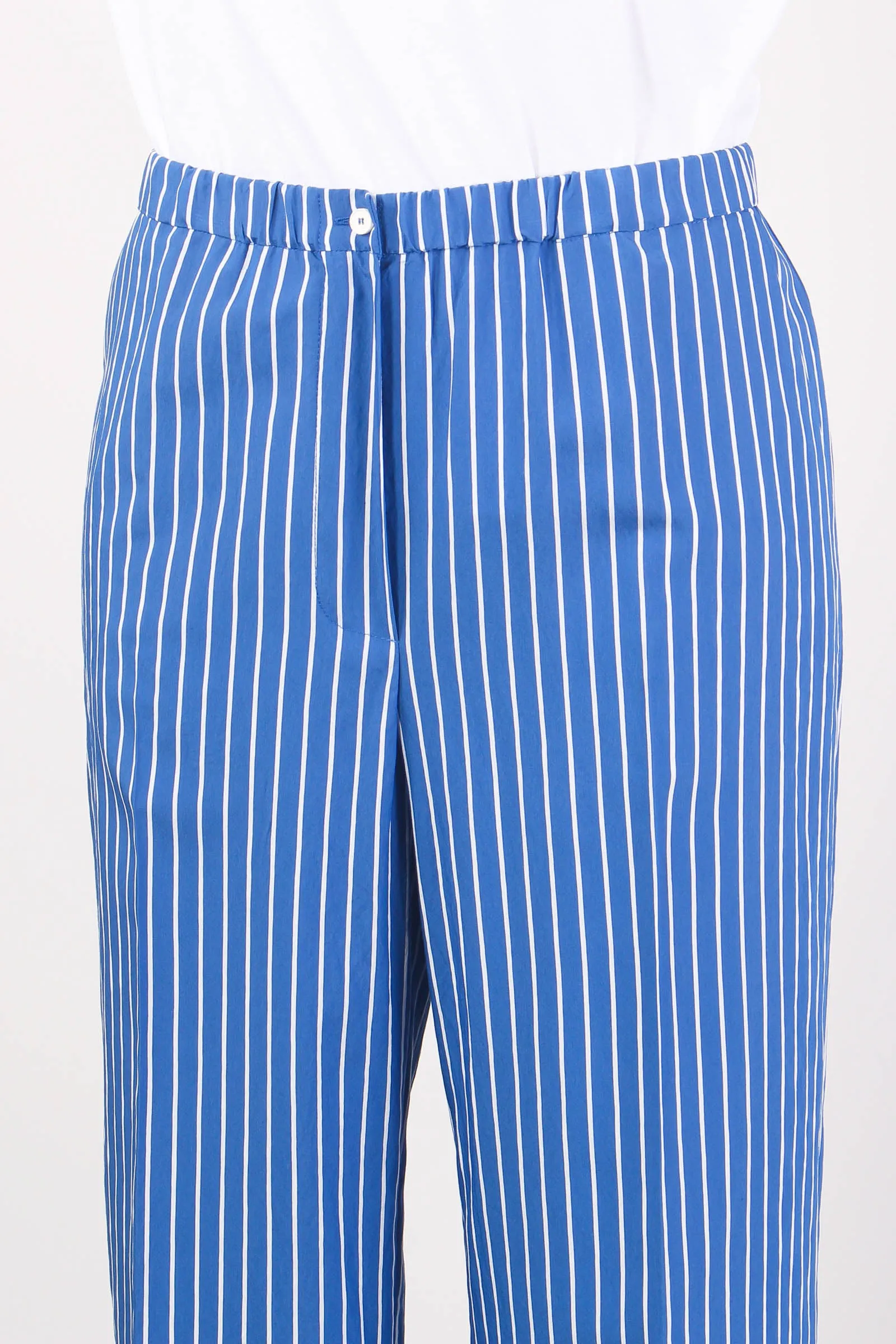 Pantalone Palazzo Riga Bluette