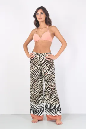 Pantalone Palazzo Zebra Etnic Anim