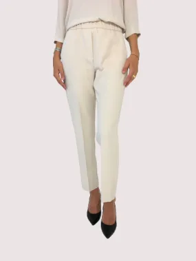 PANTALONI DONNA CROPPED PANNA