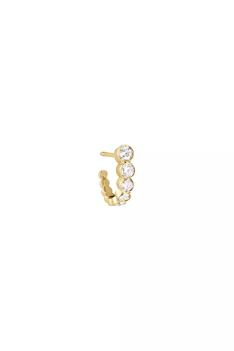 Petite Boucle Ensemble - Diamond 18k Yellow Gold