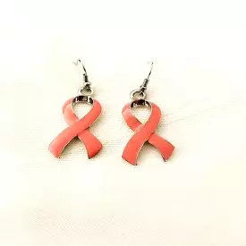 Pink Ribbon Breast Cancer Earrings